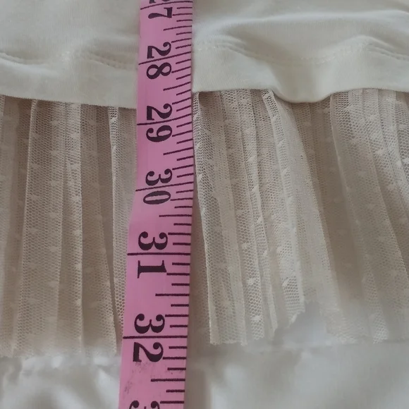 LOGO Layers by Lori Goldstein Sleeves Tunic Top with Accordion Pleated Trim L - Picture 10 of 12